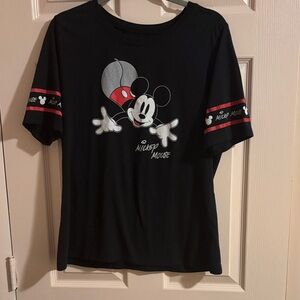 Disney Black and Red Mickey Mouse Kids T-Shirt